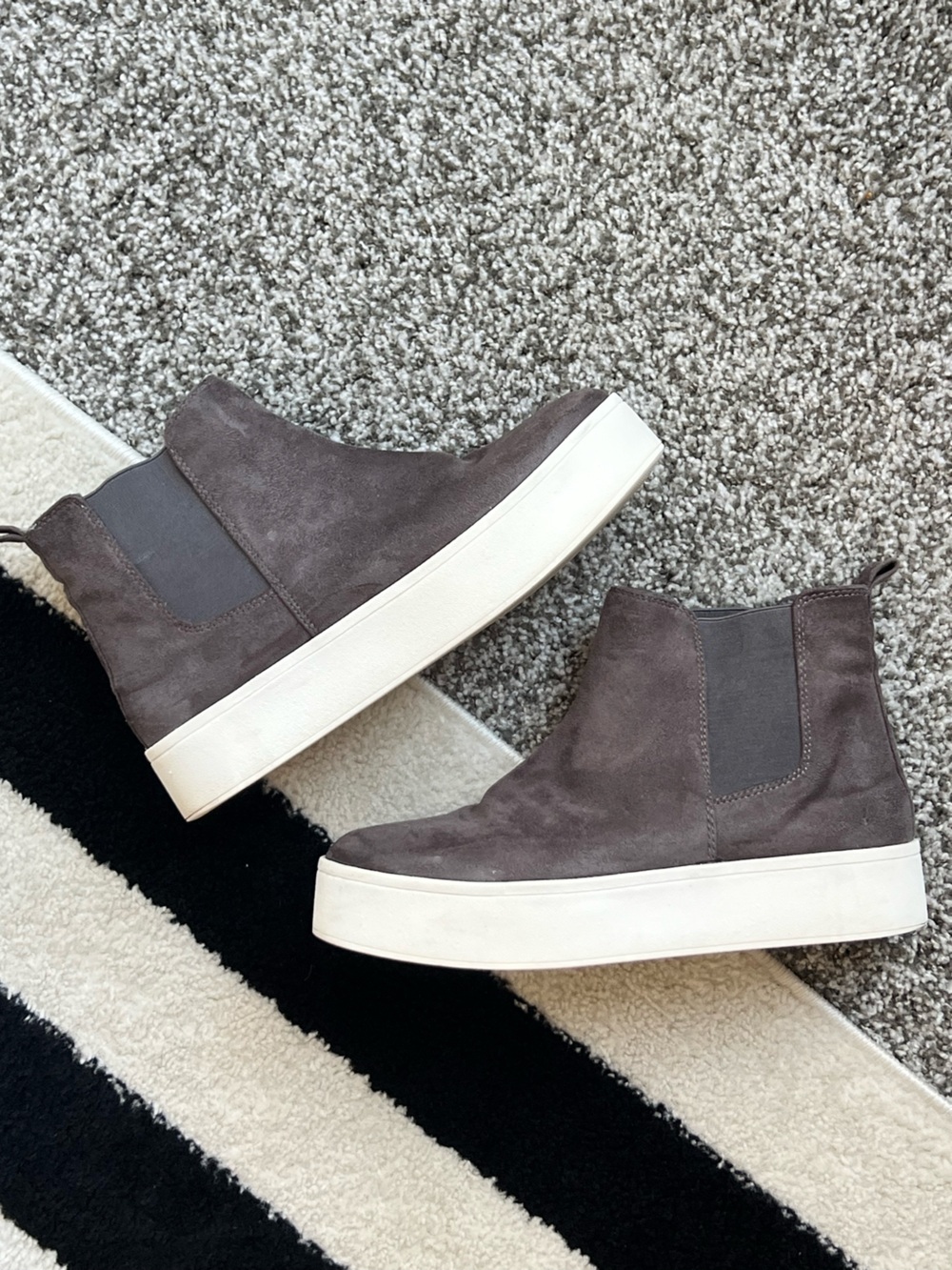 Steve Madden Suede Platform Hightop Sneakers